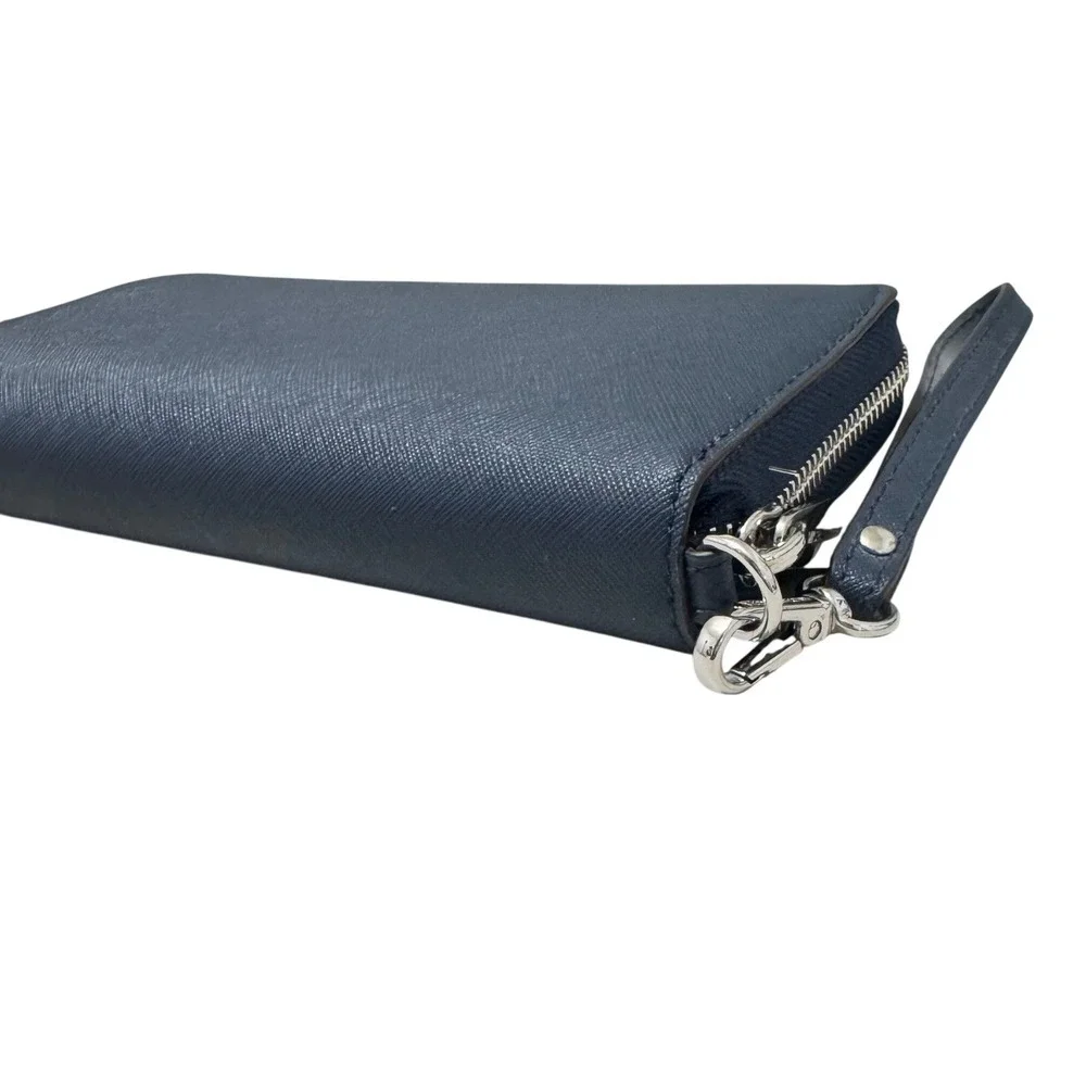 Michael Kors‎ Jet Set Travel Wallet Womens OS Navy Blue  Floral Wristlet